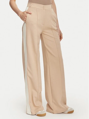 Guess Medžiaginės kelnės V6YB26 K5139 Smėlio Relaxed Fit
