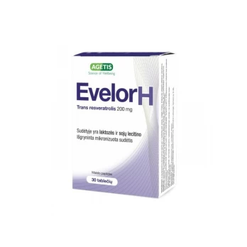 Maisto papildas Evelor H 200 mg, 30 tablečių