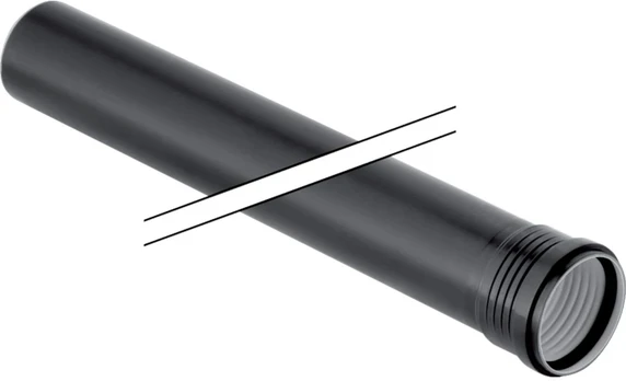 40 x 250 mm vamzdis su 1 įmova Silent PP Geberit