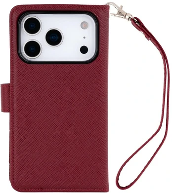 Dėklas Mercury Essential Diary do iPhone 17 Pro / 18 Pro bordinė/wine