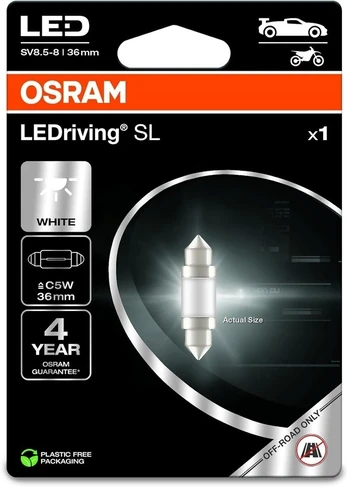 Lemputė, salono apšvietimas ams-OSRAM 6418DWP-1BL