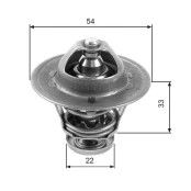 Termostatas, aušinimo skystis GATES TH22285G1 kaina