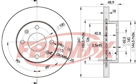 Stabdžių diskas FREMAX BD-7500