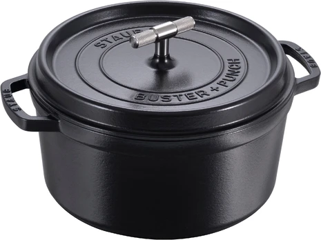 Staub - Buster + Punch Cocotte - Black - 28 cm