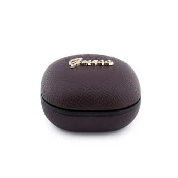 Guess PU Grained Script Metal Logo ENC TWS Wireless Earphones