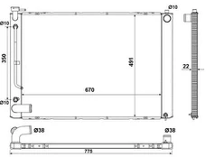 Variklio radiatorius NRF NRF 53974
