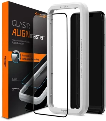 Spigen ALM grūdintas stiklas telefonui iPhone 11 juodas