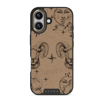 Aries - iPhone 17 Case, Elite Dark (MagSafe) / Gold / Beige