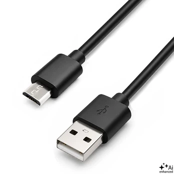 Qoltec 50494 USB kabelis 0,25 m USB 2.0 USB A Micro-USB B Juoda