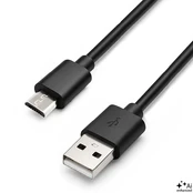 Qoltec 50494 USB kabelis 0,25 m USB 2.0 USB A Micro-USB B Juoda kaina