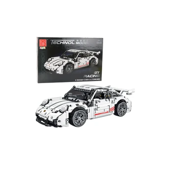Building Blocks GT Racing Car White 1:14 1268 pcs.