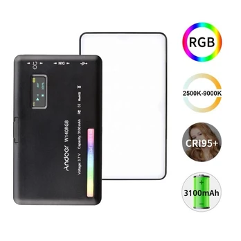 LED lempa Andoer W140 RGB