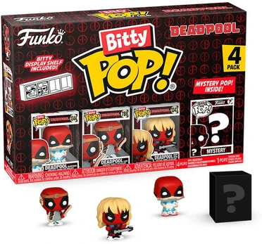 Funko Blister 4 figures Bitty POP Marvel Deadpool Sleepover