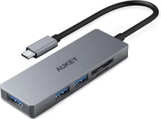 AUKEY CB-C63 aluminium HUB USB-C Ultra Slim 4i
