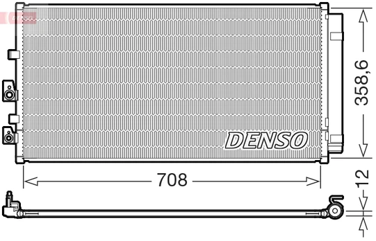 Kondicionieriaus radiatorius DENSO DCN10062