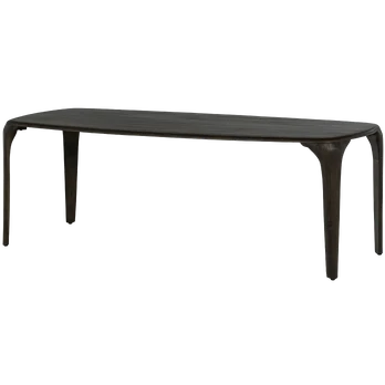 Valgomojo stalas Fiore, 76 x 230 x 95 cm, mango medis, ruda