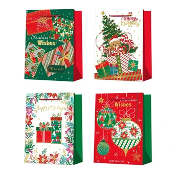 Gift bag BAUBLE S, 18x23x10cm, mix