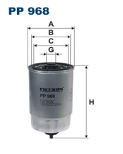 Kuro filtras FILTRON PP968 kaina