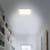 LED lubinis šviestuvas "Flame", 3000K, 28,7x28,7 cm, sidabrinis