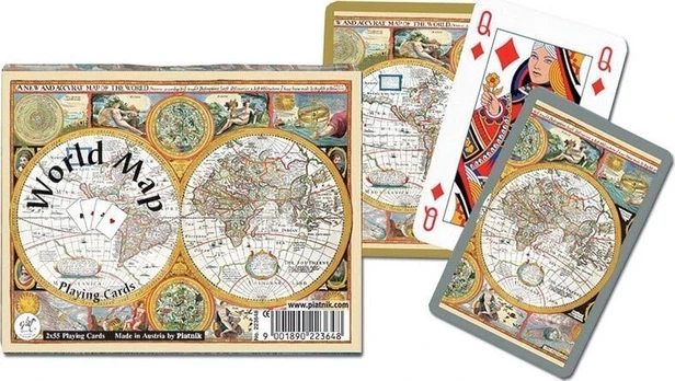 Žaidimų kortos Piatnik ,,World map"