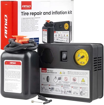 Rinkinys naprawczy do opon su kompresorem 31mm 12v amio-04930