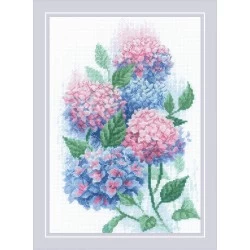 Graceful Hydrangeas. Siuvinėjimo rinkinys iš RIOLIS Nr.: 2139