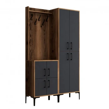 Kalune Design Salės stendas Berlin BA - Walnut, Anthracite