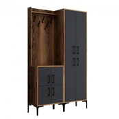 Kalune Design Salės stendas Berlin BA - Walnut, Anthracite kaina