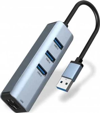 USB ŠAKOTUVAS Zenwire 1x RJ-45 + 3x USB-A 3.0 (1022000739)