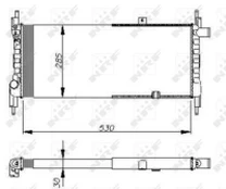 Variklio radiatorius NRF NRF 58711