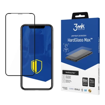 Ekrano Apsauga 3mk HardGlass Max ™ Apple iPhone X / XS / 11 Pro Juodas