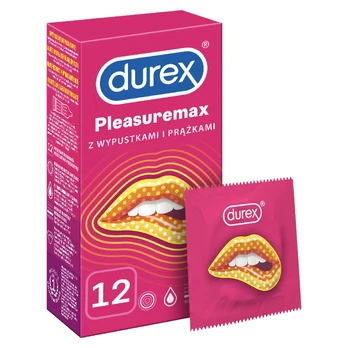 DUREX prezervatyvai PLEASUREMAX, 12 vnt.