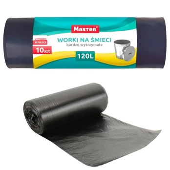MASTER STRONG JUODOS LDPE ŠIUKŠLIŲ MAIŠAI 120L A'10
