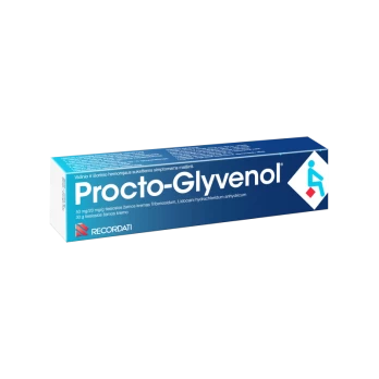 PROCTO-GLYVENOL 50 mg/20 mg/g tiesiosios žarnos kremas 30 g