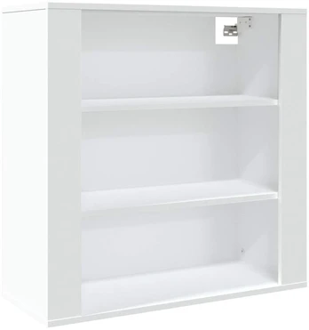 Sieninė spintelė, balta, 80x33x80cm, apdirbta mediena