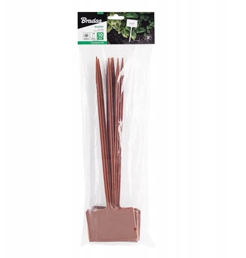 Bradas etiketė augalų žymeklis rudas 33x9 tye3390br/10b