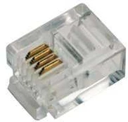 LogiLink ZUB Logilink modular plug RJ11 6P4C unshielded