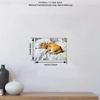 Drobės plakatas, 21,08*29,97cm be rėmelių