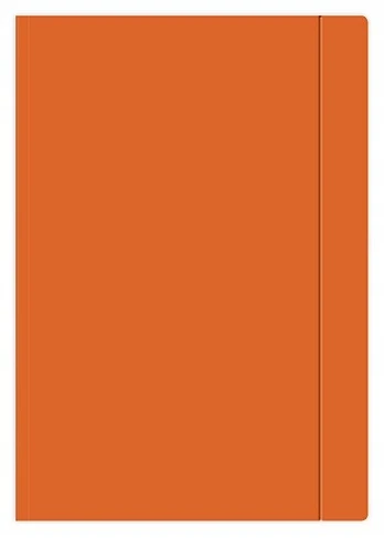 Interdruk A4 aplankas su gumyte, oranžinis