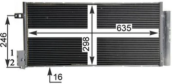 MAHLE AC 505 001S Kondensatorius, oro kondicionierius