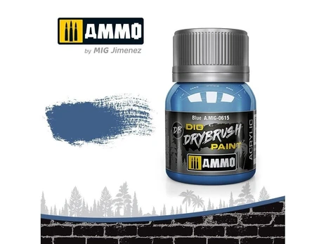 AMMO by MIG Jimenez AMMO MIG - Sendinimo priemonė DRYBRUSH Mėlyna, 40ml, 0615