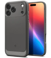 Pilkas dėklas Apple iPhone 17 Pro Max telefonui "Spigen Rugged Armor Mag Magsafe"