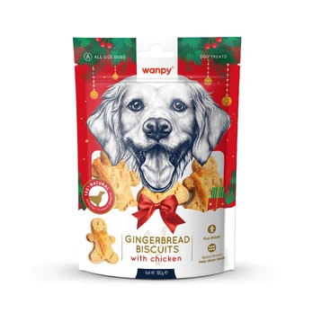 Skanėstas šunims Wanpy Gingerbread biscuits, vištiena, 0.100 kg