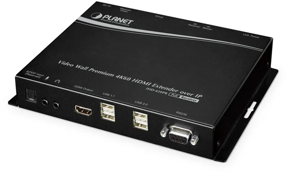 Šakotuvas Planet PLANET Video Wall 4K/60 HDMI & USB Juodas
