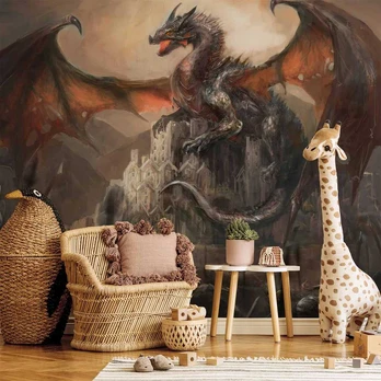 Artgeist Fototapetas - Dragon castle