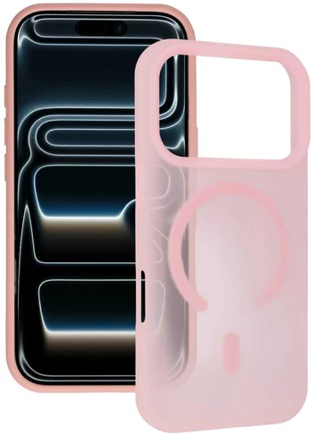 Tel Protect Mist Matte Magsafe dėklas skirtas Apple iPhone 17 light rožinės spalvos