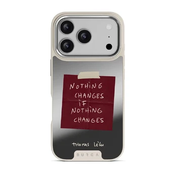 Nothing Changes - iPhone 17 Pro Case, Elite Mirror Light (MagSafe) / Silver