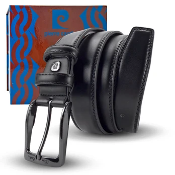 Pierre Cardin odinis diržas vyrams, juodas, 120