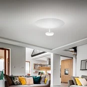 LED lubų lempa „Yuko“, balta, metalinė, 23 cm aukščio, reguliuojamo ryškumo
