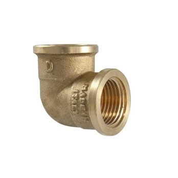 Alkūnė TMD brass, 3/4", 90°, vidiniai sriegiai